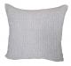 Cream White Textured Double Sided Pattern Throw Pillow