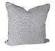 Luxury Piped Texture Tweed Velvet Decorative Throw Pillow - Black/White